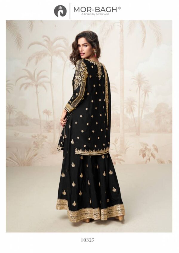 Aashirwad Mor Bagh Mumtaz Chinon Silk Salwar Kameez Wholesale Catalog Collection Supplier - Image 8