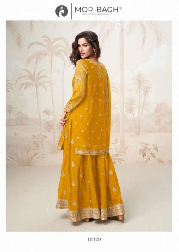 Aashirwad Mor Bagh Mumtaz Chinon Silk Salwar Kameez Wholesale Catalog Collection Supplier - Image 10