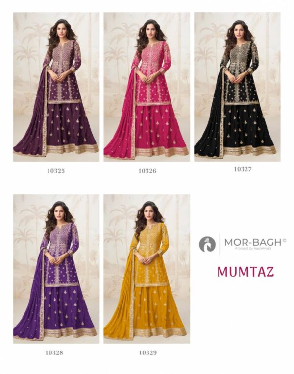 Aashirwad Mor Bagh Mumtaz Chinon Silk Salwar Kameez Wholesale Catalog Collection Supplier - Image 12