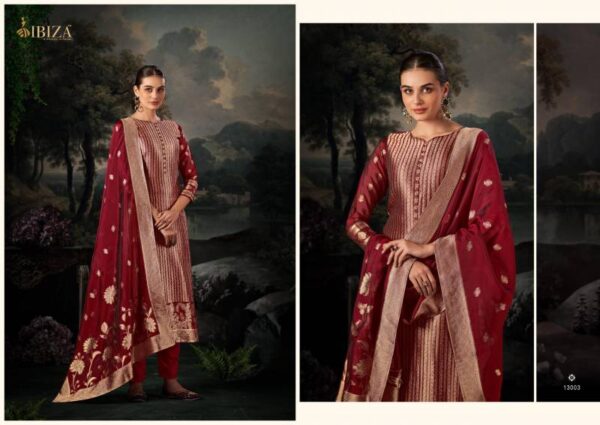 Ibiza Amayra Vol 3 Banglory Silk Jacquard Salwar Kameez Wholesale Catalog Collection Supplier - Image 3