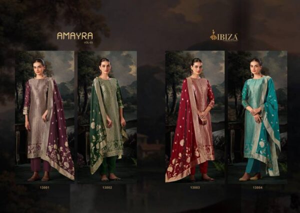 Ibiza Amayra Vol 3 Banglory Silk Jacquard Salwar Kameez Wholesale Catalog Collection Supplier - Image 6