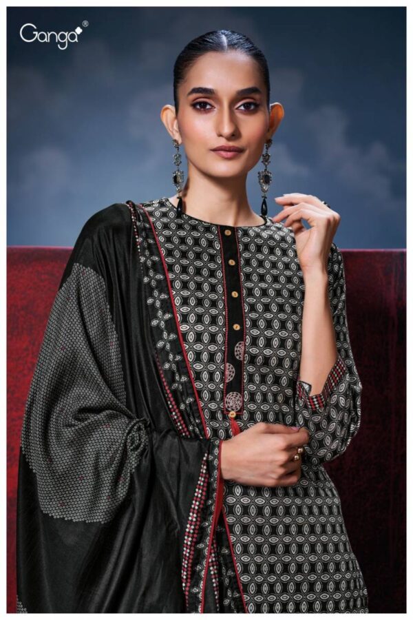 Ganga Kiyana Cotton Satin Printed Salwar Kameez Wholesale Catalog Collection Supplier