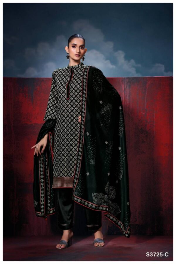 Ganga Kiyana Cotton Satin Printed Salwar Kameez Wholesale Catalog Collection Supplier - Image 3