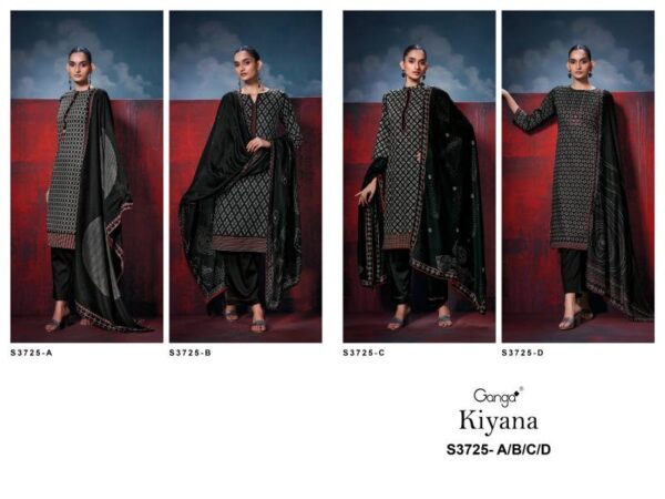Ganga Kiyana Cotton Satin Printed Salwar Kameez Wholesale Catalog Collection Supplier - Image 7