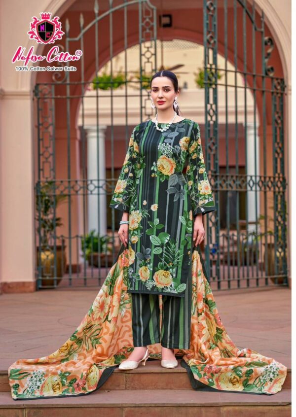 Nafisa Majestic Soft Cotton Digital Printed Dress Material Wholesale Catalog Collection Supplier - Image 5