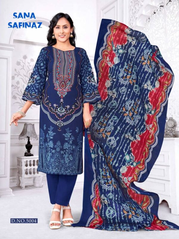 Ganesha Sana Safinaz Vol 05 Cotton Digital Dress Material Wholesale Catalog Collection Supplier - Image 3