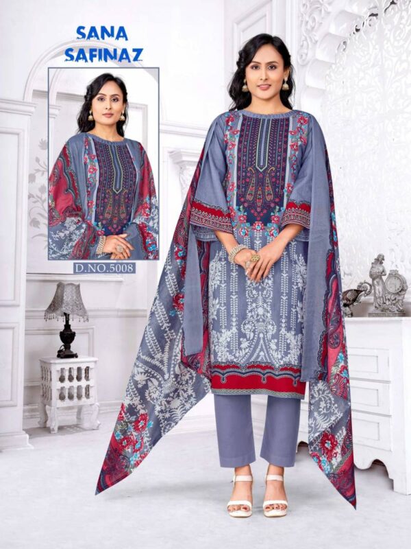 Ganesha Sana Safinaz Vol 05 Cotton Digital Dress Material Wholesale Catalog Collection Supplier - Image 7