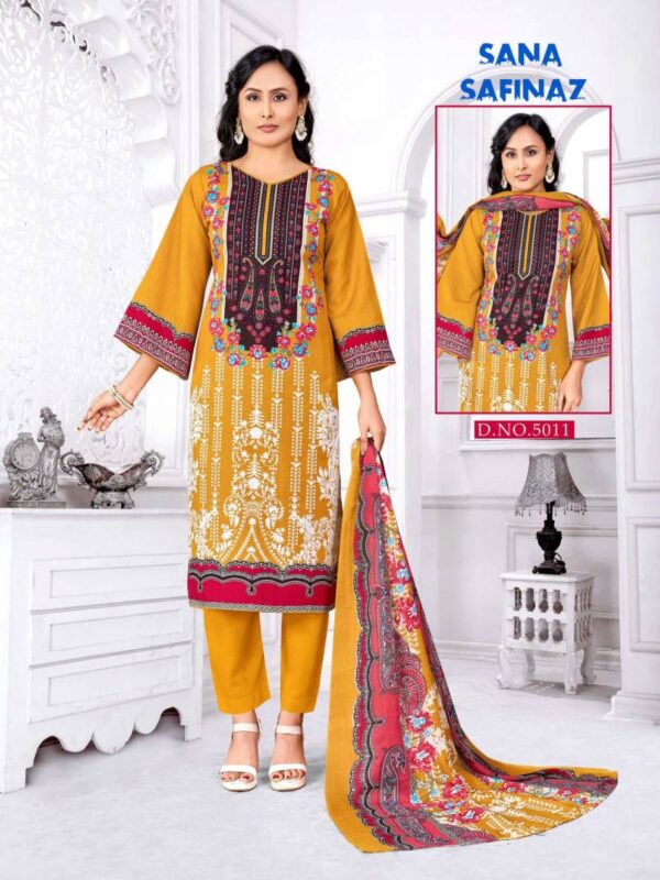 Ganesha Sana Safinaz Vol 05 Cotton Digital Dress Material Wholesale Catalog Collection Supplier - Image 9