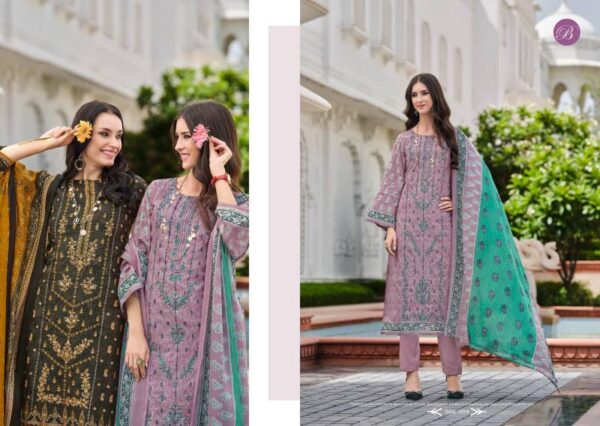 Belliza Bin Saeed Vol 8 Cotton Digital Printed Dress Material Wholesale Catalog Collection Supplier - Image 4