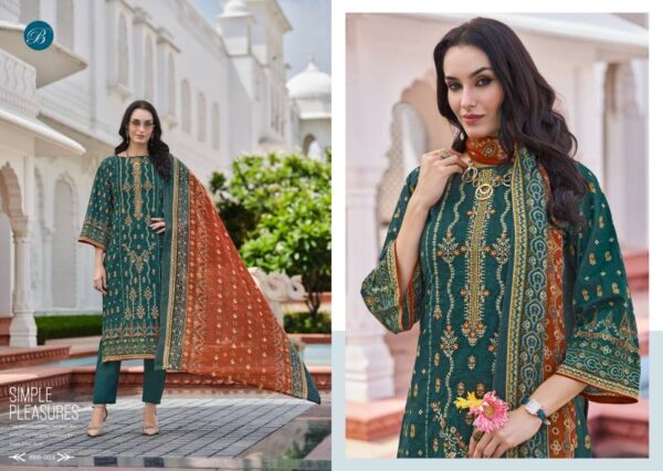 Belliza Bin Saeed Vol 8 Cotton Digital Printed Dress Material Wholesale Catalog Collection Supplier - Image 5