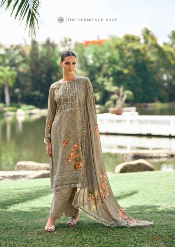 Hermitage Amahle Embroidered Fancy Dress Material Wholesale Catalog Collection Exporter - Image 2