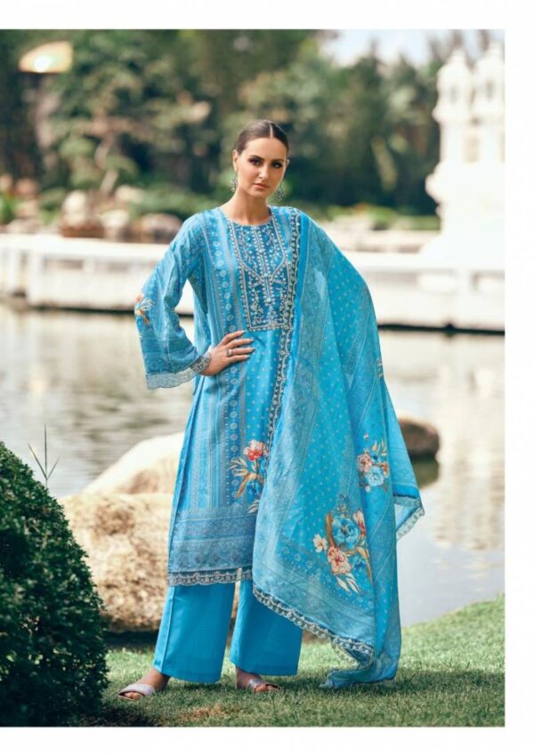Hermitage Amahle Embroidered Fancy Dress Material Wholesale Catalog Collection Exporter - Image 6