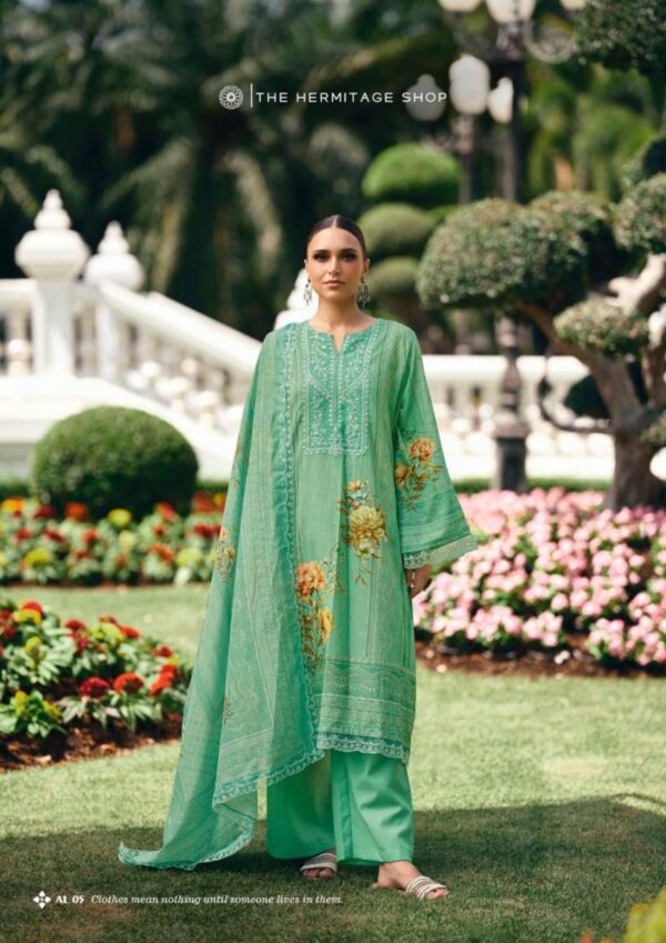 Hermitage Amahle Embroidered Fancy Dress Material Wholesale Catalog Collection Exporter - Image 7