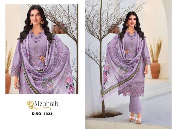 Alzohaib Yasmin Chiffon Dupatta Pakistani Salwar Suits Wholesale Catalog Collection Supplier - Image 3