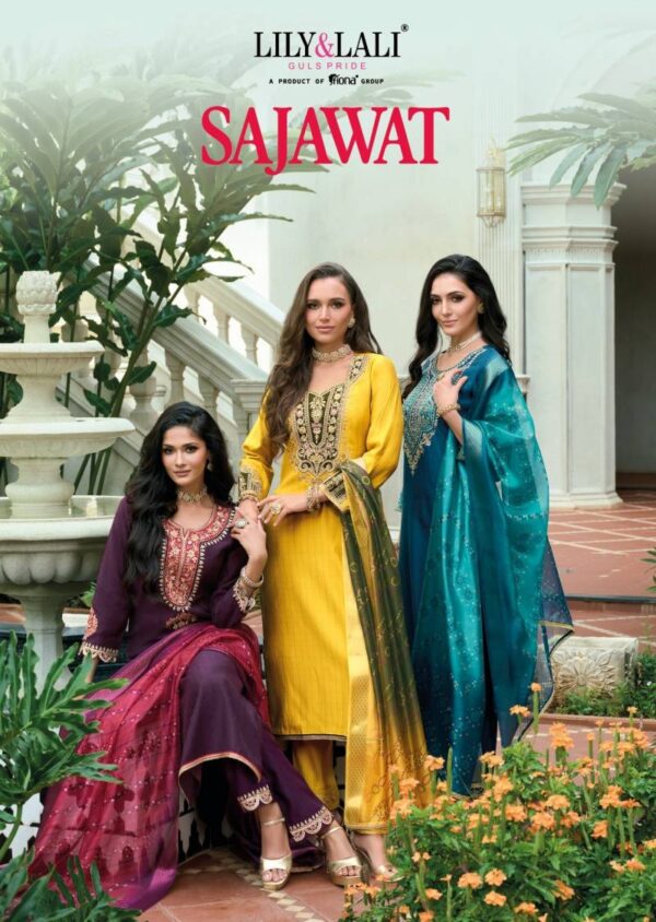 Lily And Lali Sajawat Viscose Kurti Bottom With Dupatta Wholesale Catalog Collection Supplier