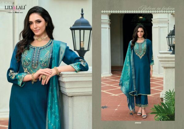Lily And Lali Sajawat Viscose Kurti Bottom With Dupatta Wholesale Catalog Collection Supplier - Image 3