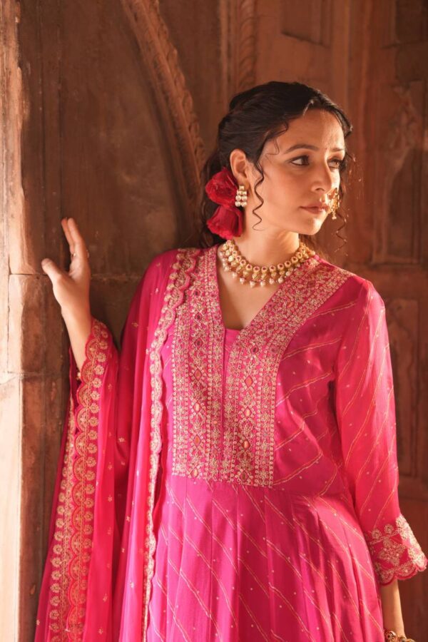 Tanyaa P 417 Chinon Kurti Bottom With Dupatta Wholesale Catalog Collection Exporter - Image 3