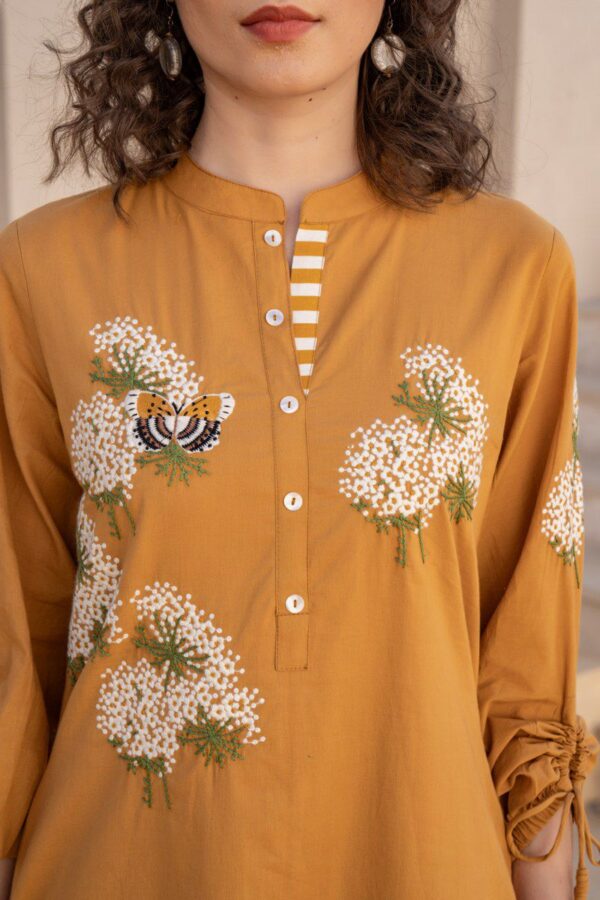 Tanyaa P 418 Cotton Beautiful Work Kurti With Bottom Wholesale Catalog Collection Supplier - Image 3