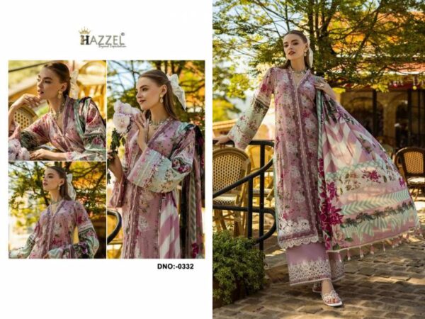 Hazzel Maria B Kirdar Vol 1 Chiffon Dupatta Embroidered Pakistani Suit Wholesale Catalog Collection Supplier - Image 3