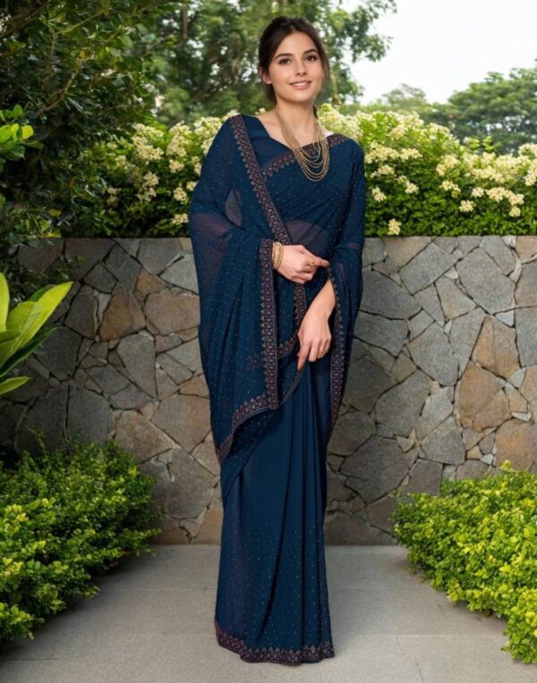 Meera 283 Beautiful Rangoli Silk Party Wear Sarees Wholesale Catalog Collection Exporter - Image 2