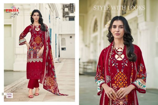 Pakiza Himsa Vol 60 Lawn Cotton Printed Dress Material Wholesale Catalog Collection Exporter - Image 2