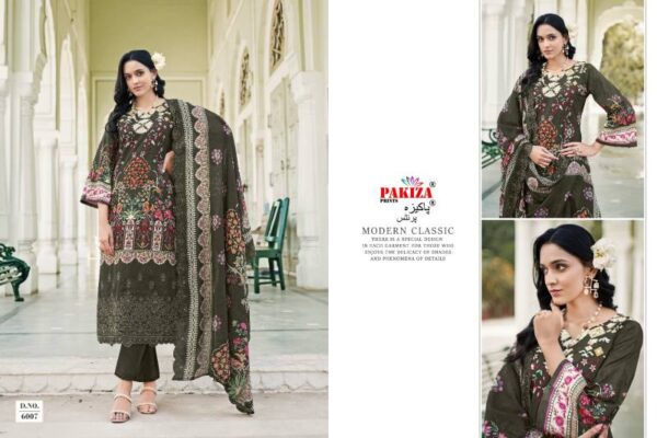 Pakiza Himsa Vol 60 Lawn Cotton Printed Dress Material Wholesale Catalog Collection Exporter - Image 5