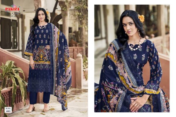 Pakiza Himsa Vol 60 Lawn Cotton Printed Dress Material Wholesale Catalog Collection Exporter - Image 12