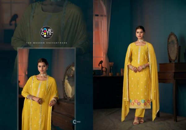 Four Dots Keshvi Viscose Maslin Dress Material Wholesale Collection Exporter - Image 2