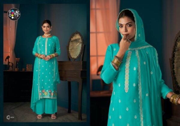 Four Dots Keshvi Viscose Maslin Dress Material Wholesale Collection Exporter - Image 3