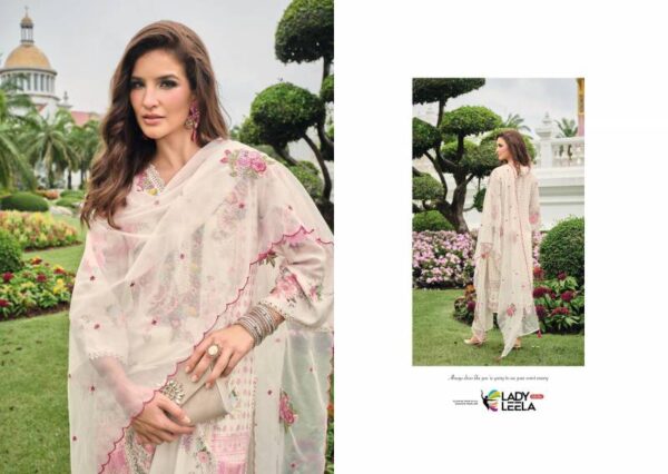 Lady Leela Kainat Maslin Printed Kurti Pant With Dupatta Wholesale Catalog Collection Exporter - Image 4