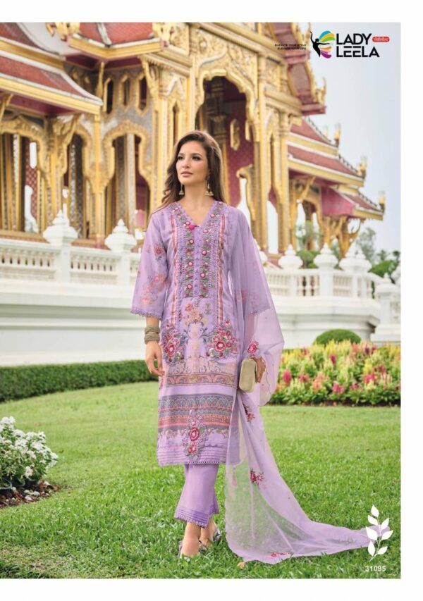 Lady Leela Kainat Maslin Printed Kurti Pant With Dupatta Wholesale Catalog Collection Exporter - Image 6
