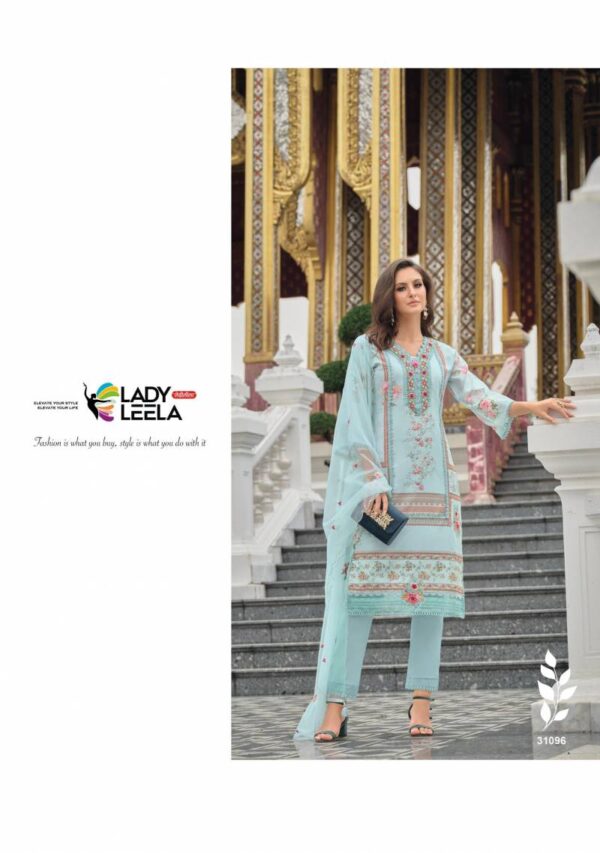 Lady Leela Kainat Maslin Printed Kurti Pant With Dupatta Wholesale Catalog Collection Exporter - Image 3