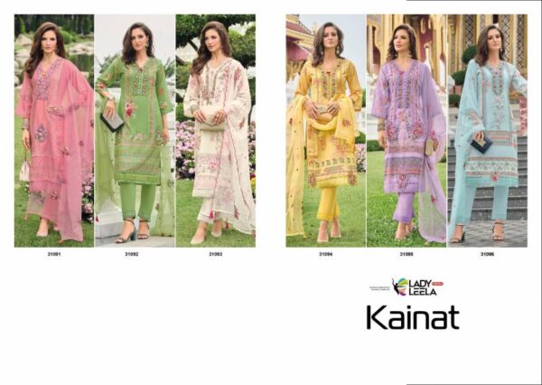 Lady Leela Kainat Maslin Printed Kurti Pant With Dupatta Wholesale Catalog Collection Exporter - Image 7