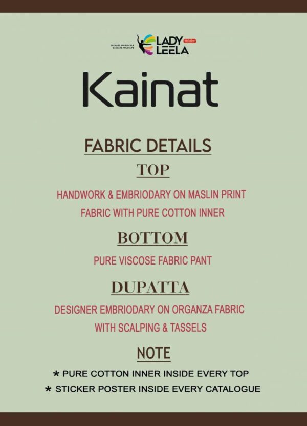 Lady Leela Kainat Maslin Printed Kurti Pant With Dupatta Wholesale Catalog Collection Exporter - Image 8