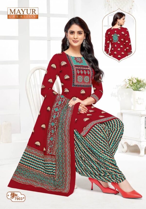 Mayur Khushi Vol 79 Cotton Patiyala Dress Material Catalog Wholesale Collection Exporter - Image 7