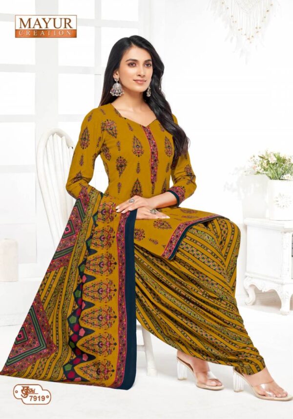 Mayur Khushi Vol 79 Cotton Patiyala Dress Material Catalog Wholesale Collection Exporter - Image 8