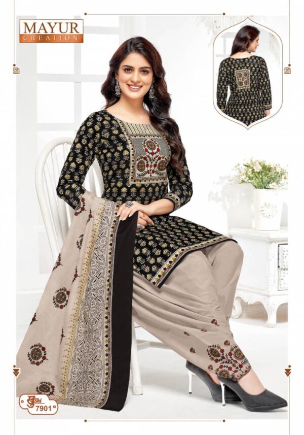 Mayur Khushi Vol 79 Cotton Patiyala Dress Material Catalog Wholesale Collection Exporter - Image 10