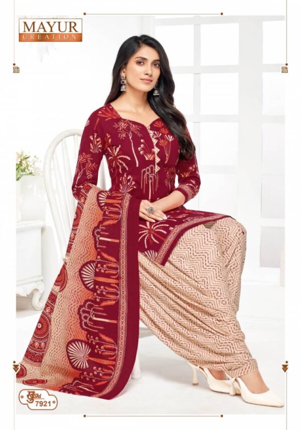 Mayur Khushi Vol 79 Cotton Patiyala Dress Material Catalog Wholesale Collection Exporter - Image 16