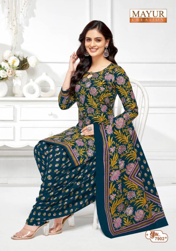 Mayur Khushi Vol 79 Cotton Patiyala Dress Material Catalog Wholesale Collection Exporter - Image 23