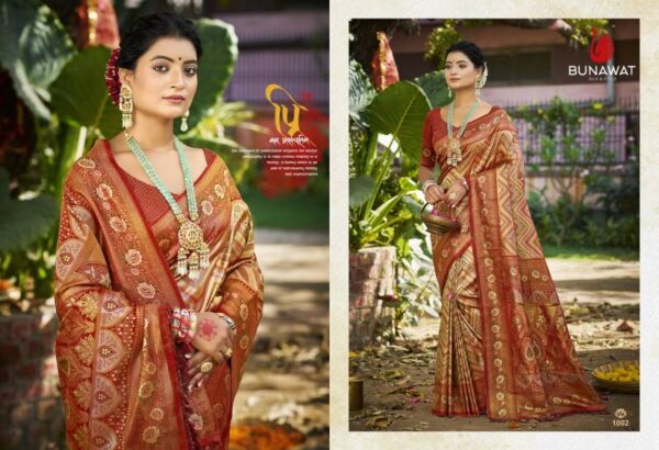 Bunawat Chaturi Silk Dharmavaram Fancy Sarees Wholesale Catalog Collection Exporter - Image 3