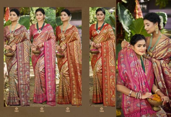 Bunawat Chaturi Silk Dharmavaram Fancy Sarees Wholesale Catalog Collection Exporter - Image 6