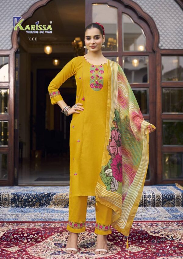 Karissa Sania Cotton Thread Work Kurti Bottom With Dupatta Wholesale Catalog Collection Supplier - Image 4