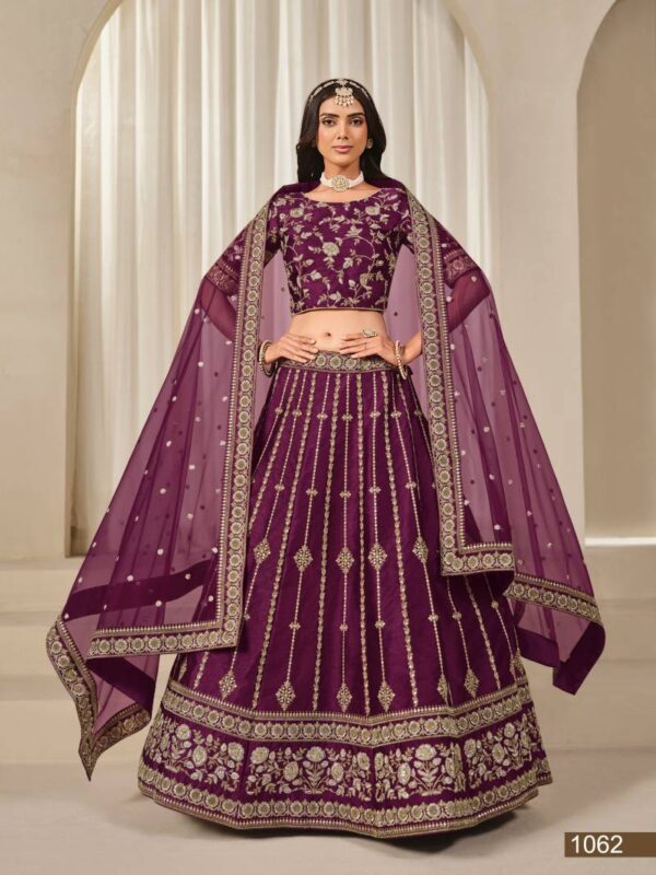 Mehvish Mohini Vol 1 Art Silk Designer Lehenga Choli Wholesale Catalog Collection Exporter - Image 2