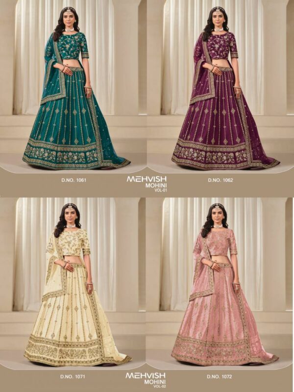 Mehvish Mohini Vol 1 Art Silk Designer Lehenga Choli Wholesale Catalog Collection Exporter - Image 5