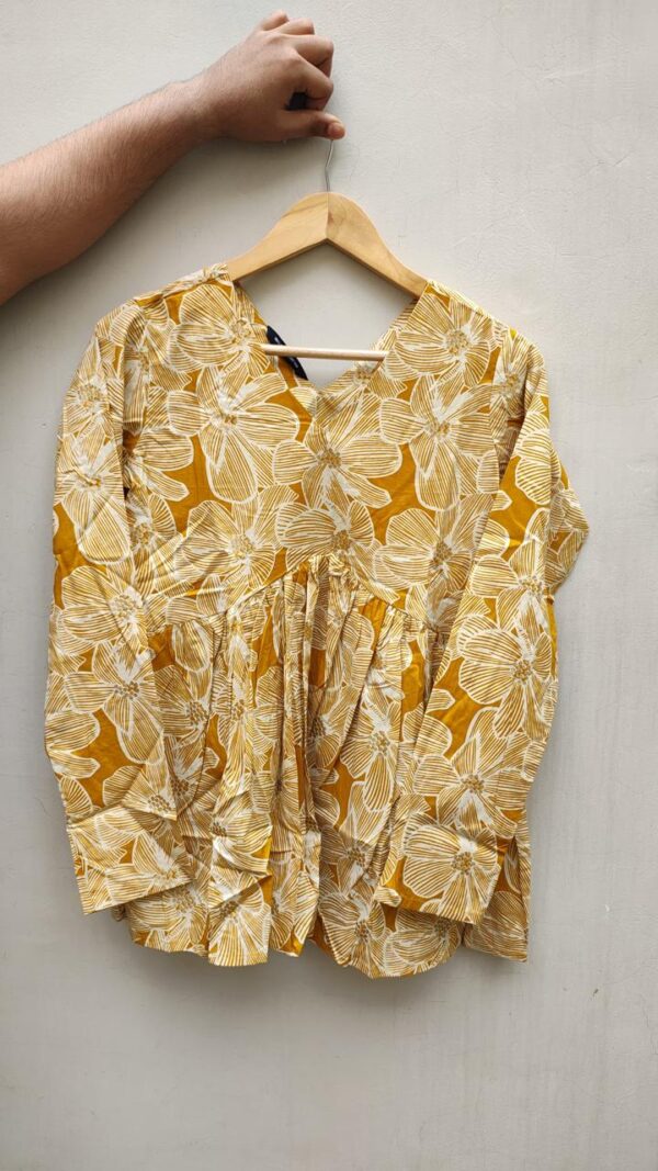 Naisha Peplum Top Pure Cotton Sanganeri Printed Tops Catalog Wholesale Collection Exporter - Image 40