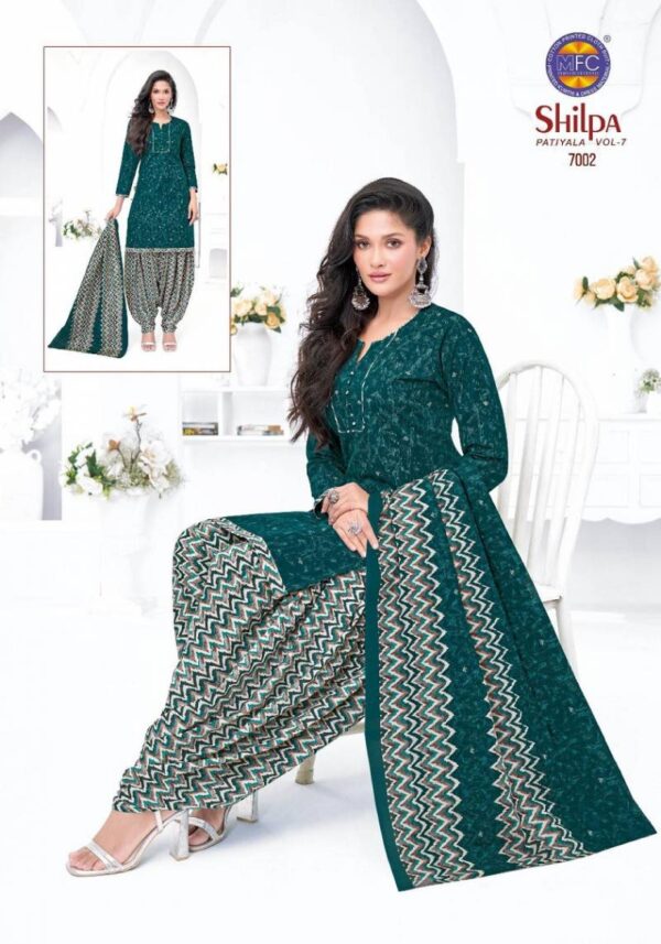 Mfc Shilpa Patiyala Vol 7 Cotton Dress Material Wholesale Catalog Collection Exporter - Image 4