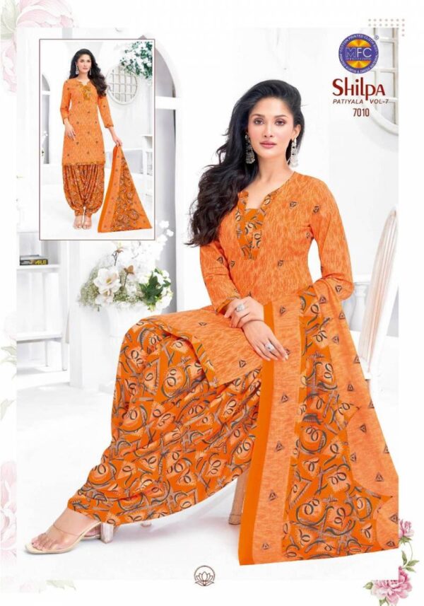 Mfc Shilpa Patiyala Vol 7 Cotton Dress Material Wholesale Catalog Collection Exporter - Image 11