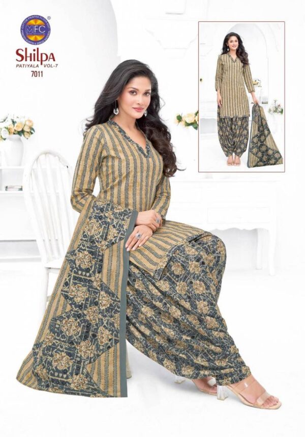 Mfc Shilpa Patiyala Vol 7 Cotton Dress Material Wholesale Catalog Collection Exporter - Image 12