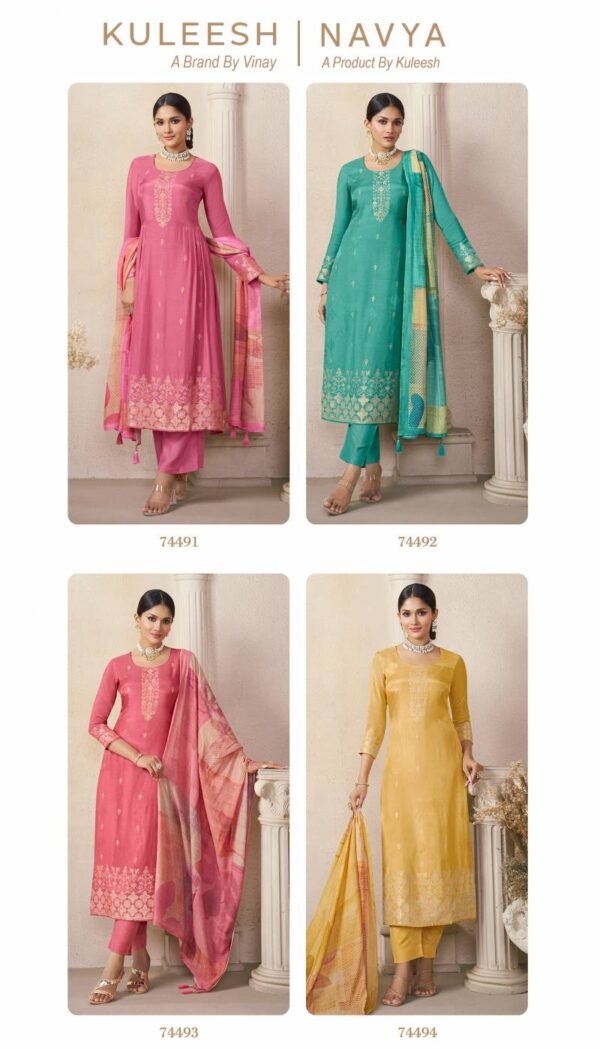 Vinay Kuleesh Navya Designer Salwar Kameez Wholesale Catalog Collection Exporter - Image 7