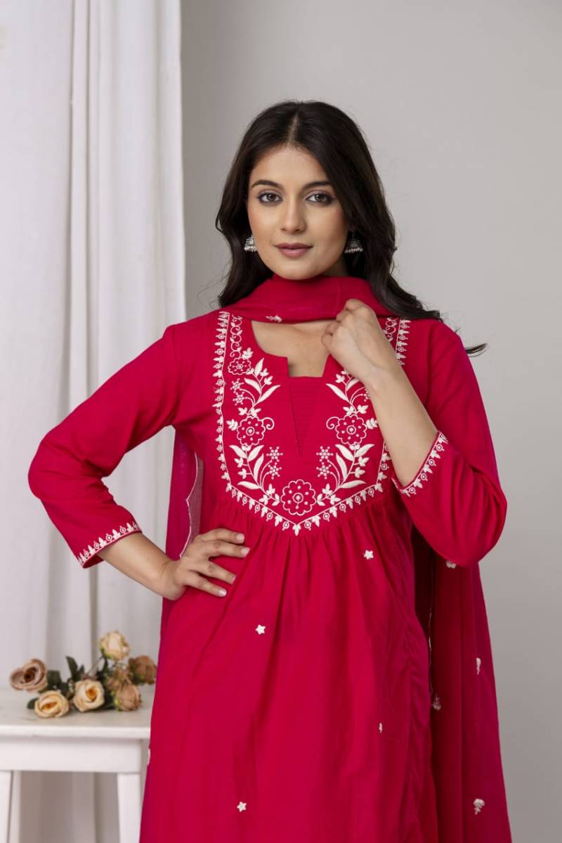 Naisha K 130 Cotton Kurti Bottom With Dupatta Wholesale Catalog Collection Exporter - Image 7